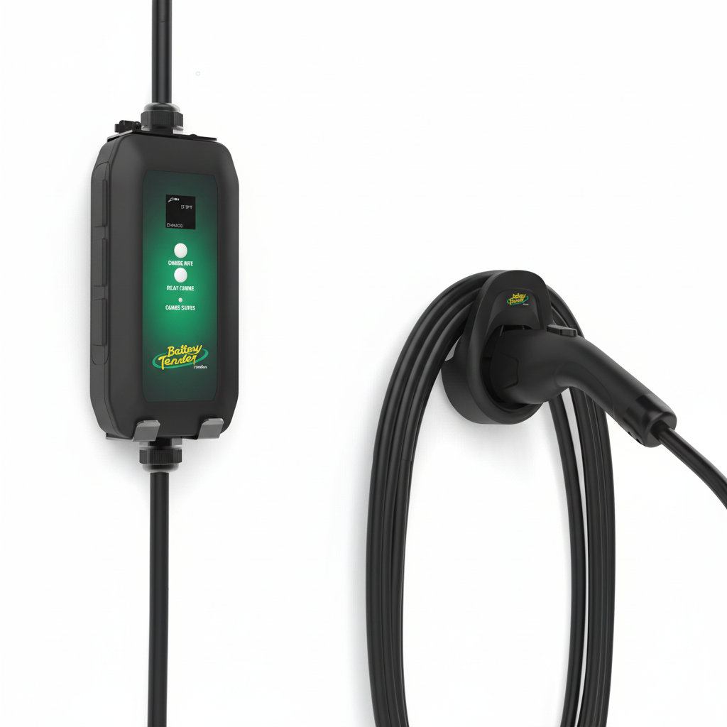 Echarge 16 AMP EV Charger - Level 1 Portable Electric Vehicle EV Car Charger - 022-3016-DL-WH