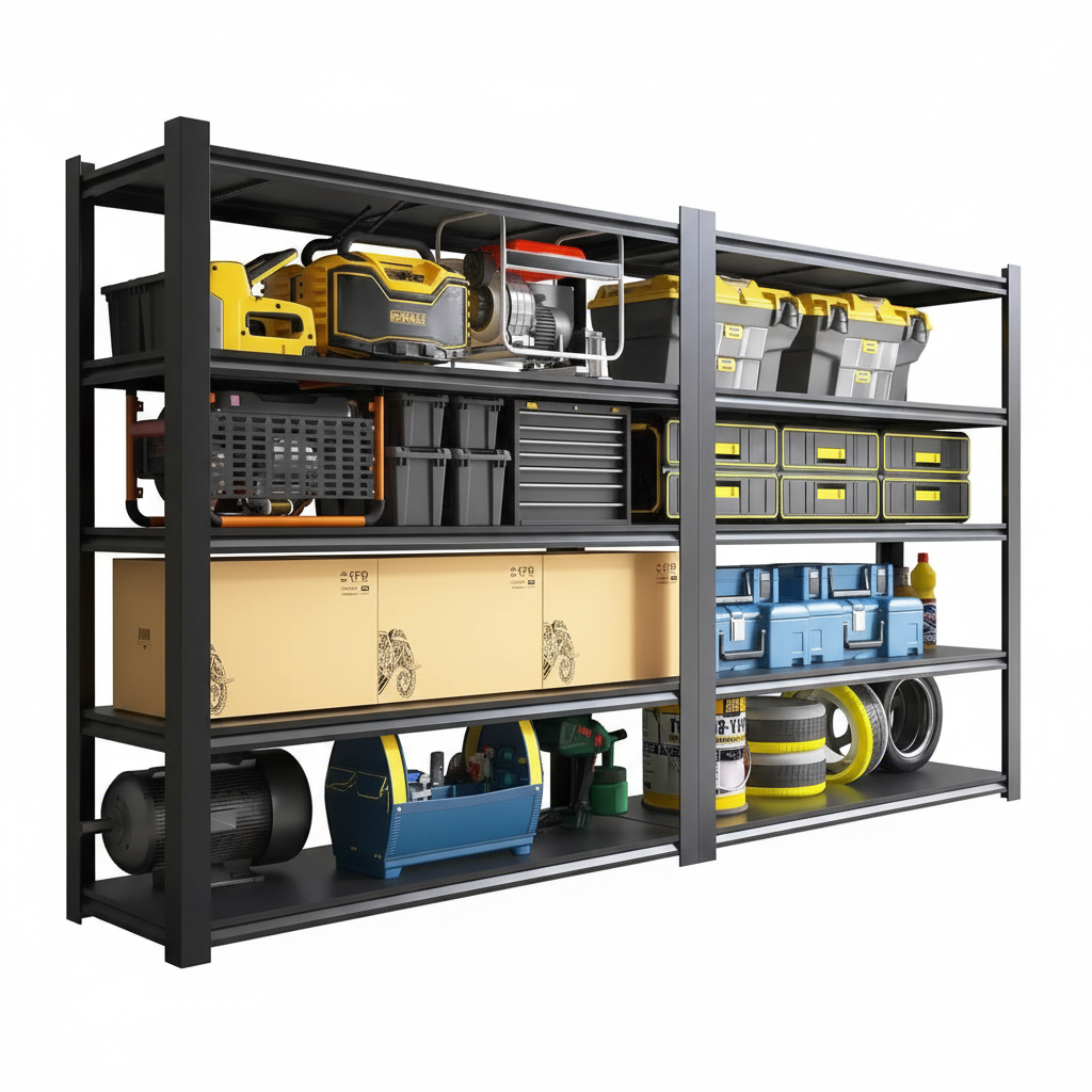 3500LBS Garage Shelving Heavy Duty, 72" H Metal Shelves for Storage, 5 Tier Storage Rack for Warehouse Pantry Kitchen, Industrial Storage Rack