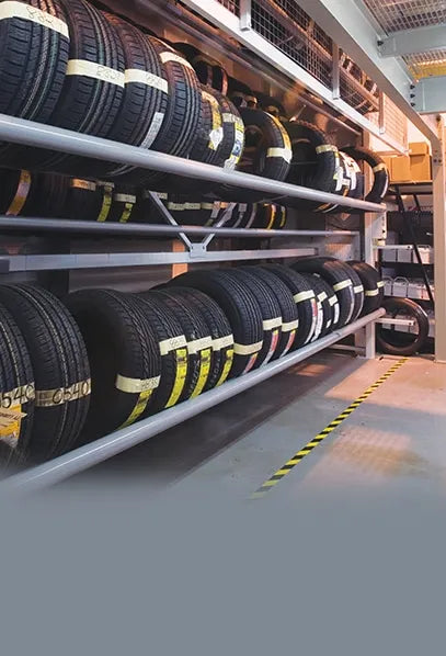 LISTA Tire Carousel Vertical Tire Storage System