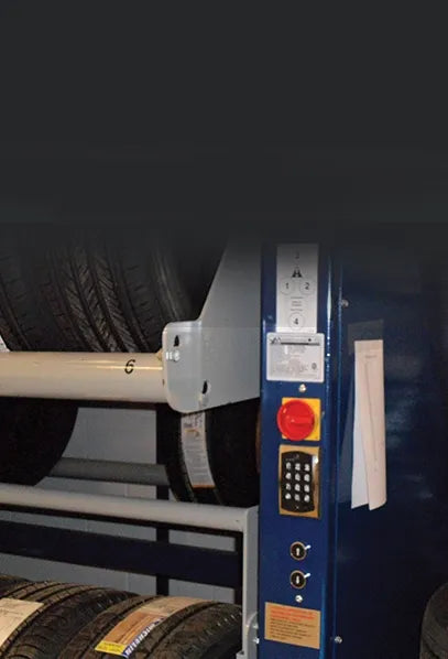 LISTA Tire Carousel Vertical Tire Storage System