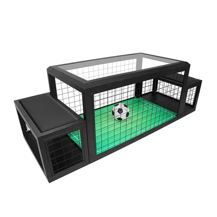 Coin-Operated 2-Player Table Football (Foosball) Game – Soccer Table 55 x 31.5 x 29 in (140 x 80 x 73.5 cm) Indoor/Outdoor for Kids & Adults